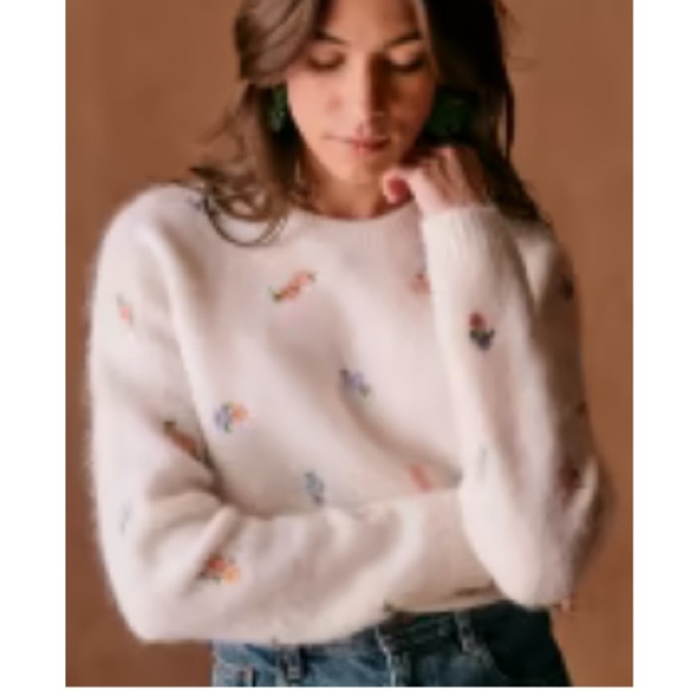 Sezane Amanda Sweaters Spring Garden - Size XXS